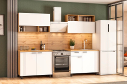 Кухня «Монако» Белая 200 см