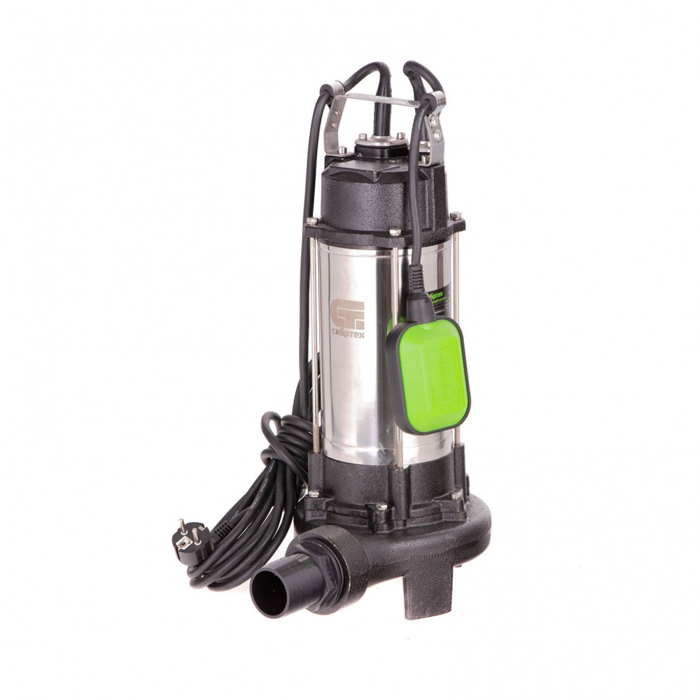 Фекальный насос Сибртех 99805 СФН1500-Н 1500 Вт напор 19 м 25000 л/ч