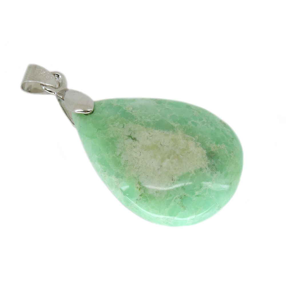 Кулон "Капля" хризопраз асс.