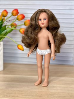 Кукла Nines виниловая 34см Leslie без одежды (1440W2)