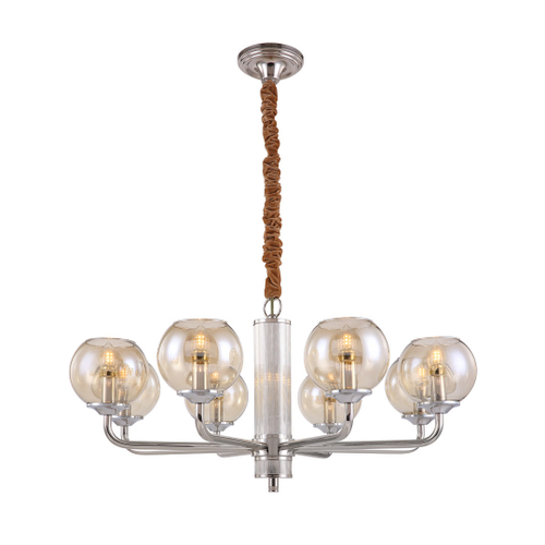 Люстра Cloyd HARMIN C8 / Ø83 см - никель (арт.10134)