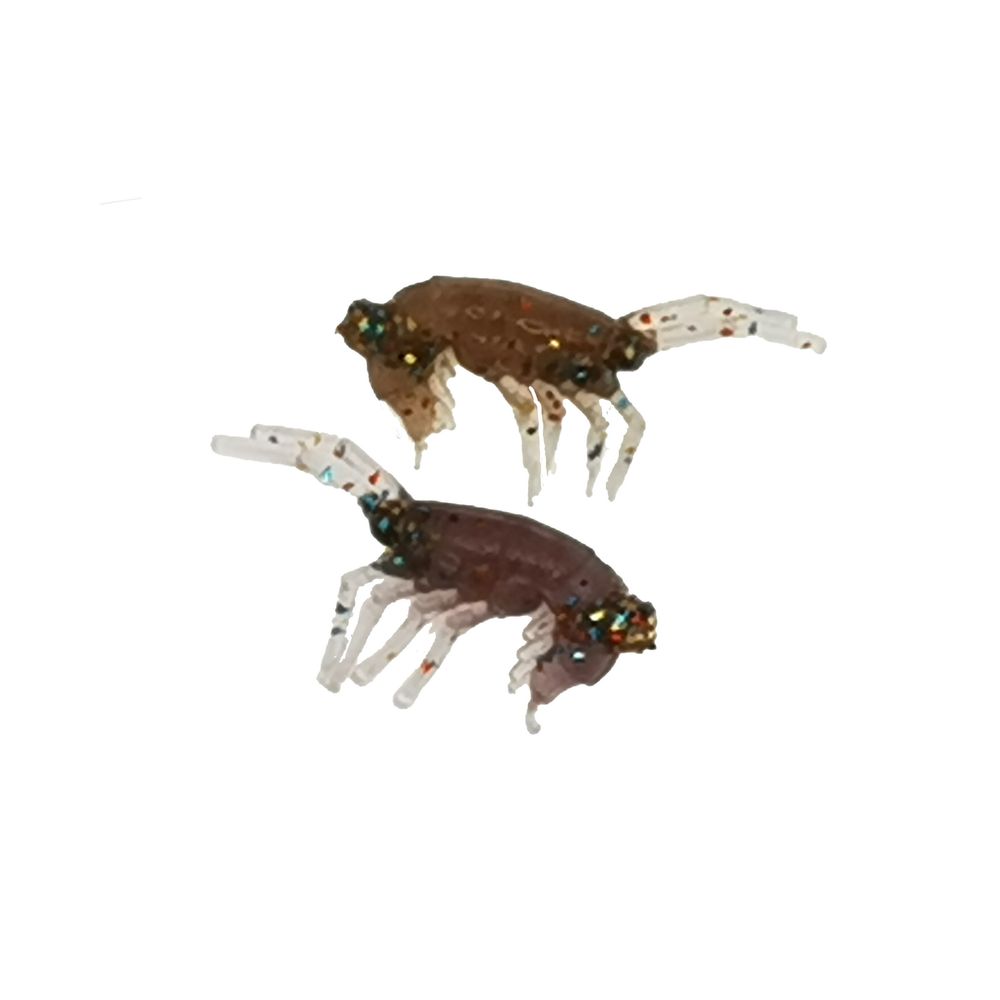 Рыболовные, силиконовые приманки. Рачки мормыш RuBaits Shrimp креветка. Набор для рыбалки на щуку, судака, окуня, форель. Зимняя рыбалка, микроджиг.