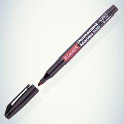 233830 Luxor Маркер перманентный PERMAMENT MARKER 100, ЧЕРНЫЙ пулевидный 1-2мм | Luxor