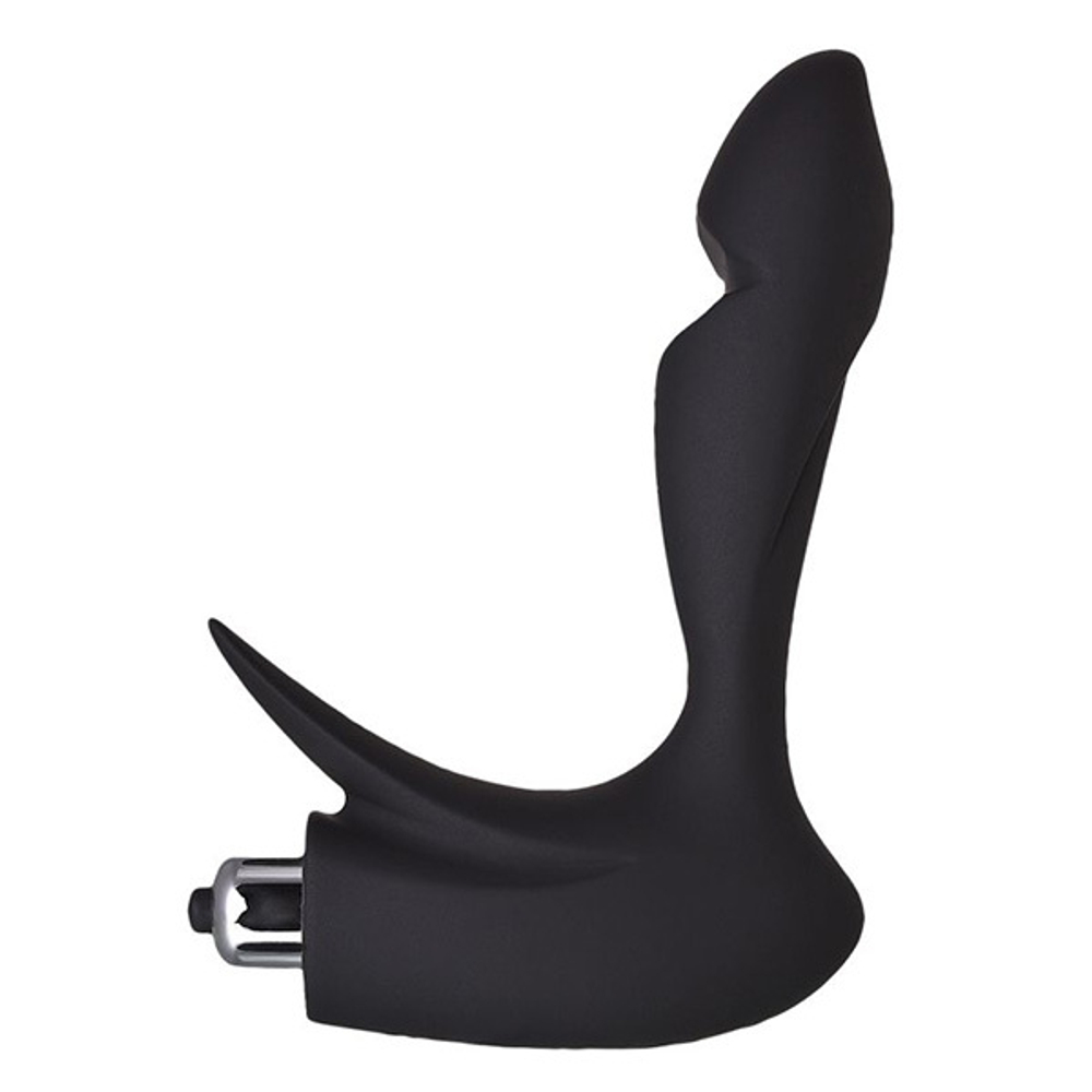 Черный массажер простаты 14,4см Erotist Toys First