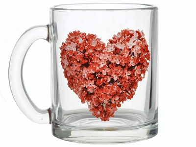 Кружка "Чайная" Цветочное сердце 320мл