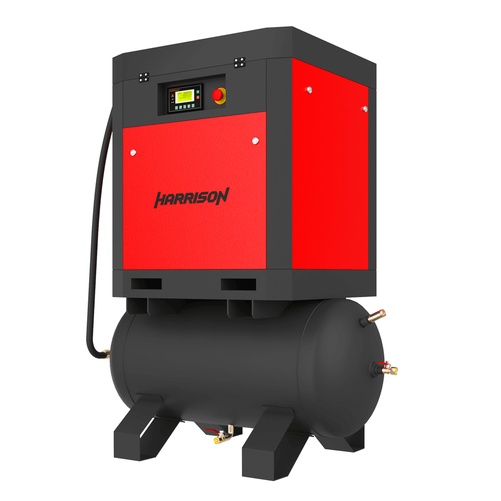 HRS-94750T3 Винтовой компрессор с ресивером Harrison: 750 л/мин, 8 бар, 5.5 кВт, 300 л