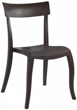 Стул пластиковый Papatya Hera-SP Rattan, коричневый