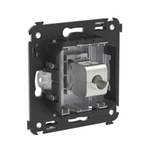 Компьютерная розетка RJ-45 без шторки в стену, кат.6 одинарная экранированная, "Avanti", "Закаленная сталь"