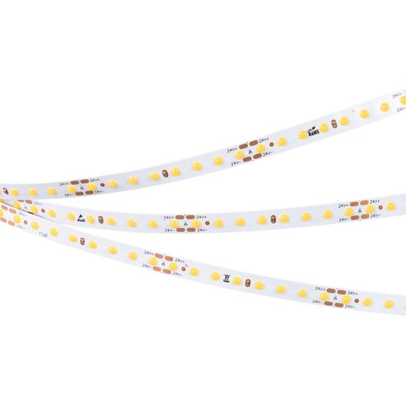 Светодиодная лента Arlight 9,6W/m 128LED/m COB теплый белый 5M COB-X128-8mm 24V Warm3000 036838