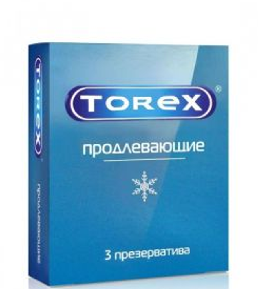 Презервативы Torex Продлевающие с пролонгирующим эффектом - 3 шт.