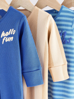 Комбинезон / Cлип для малышей Next B49-620, 4 шт., Синий, Бежевый