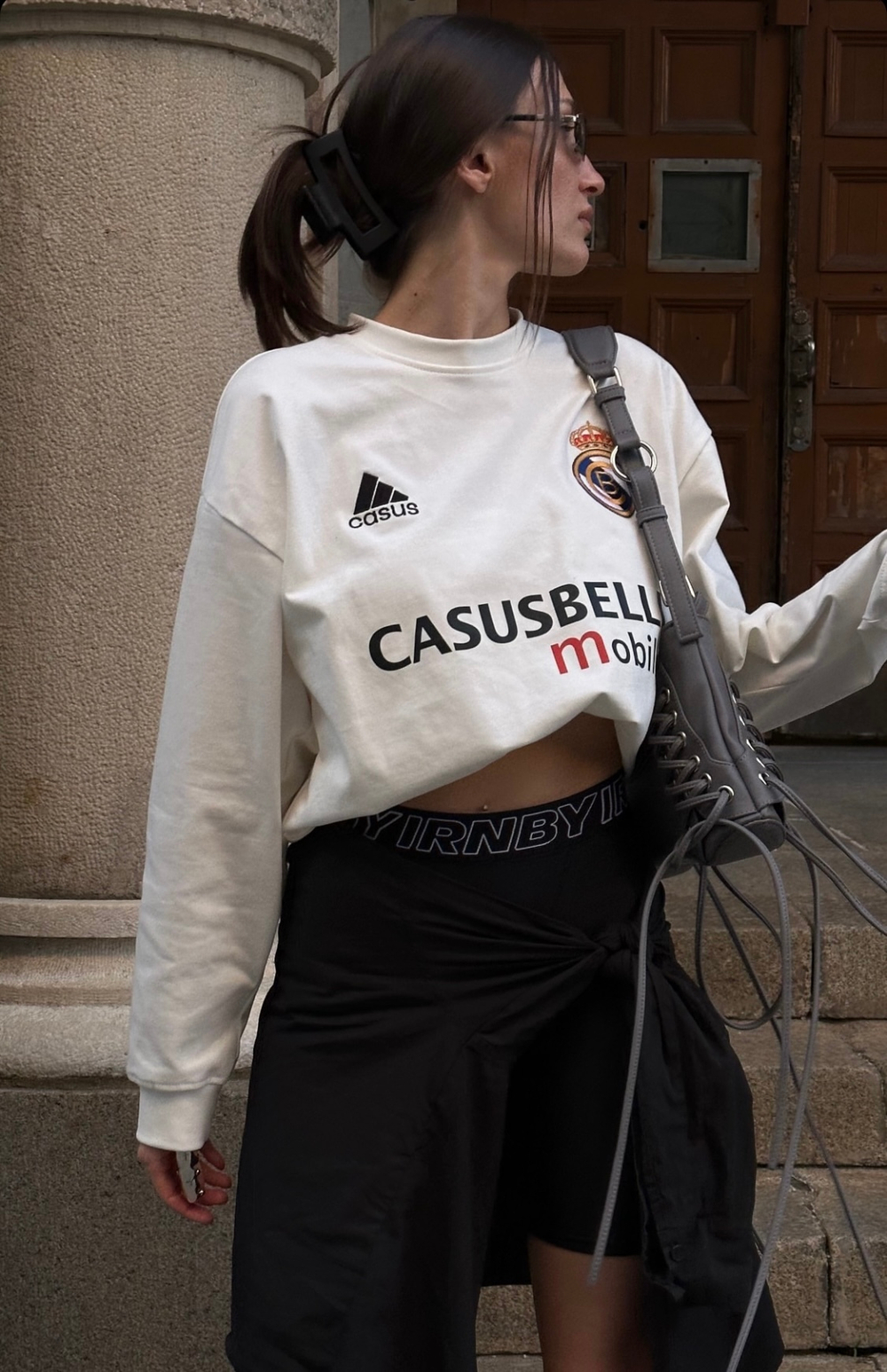 Лонгслив Madrid молочный