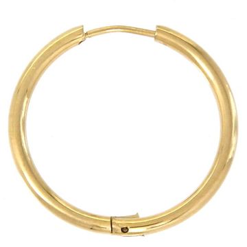 Серьга кольцо золото (2,0*20) мм