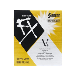Sante FX V Plus капли для глаз с витаминами + B6 | От покраснения и усталости, охлаждающие | Золотые Японские