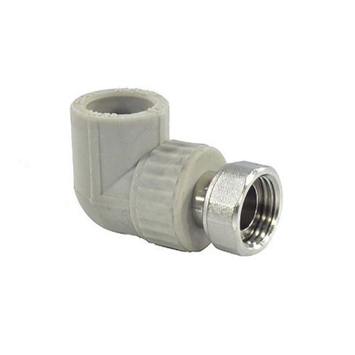 Угольник с накидной гайкой Valfex, DN 32, PN 25, G-1 1/4, серый