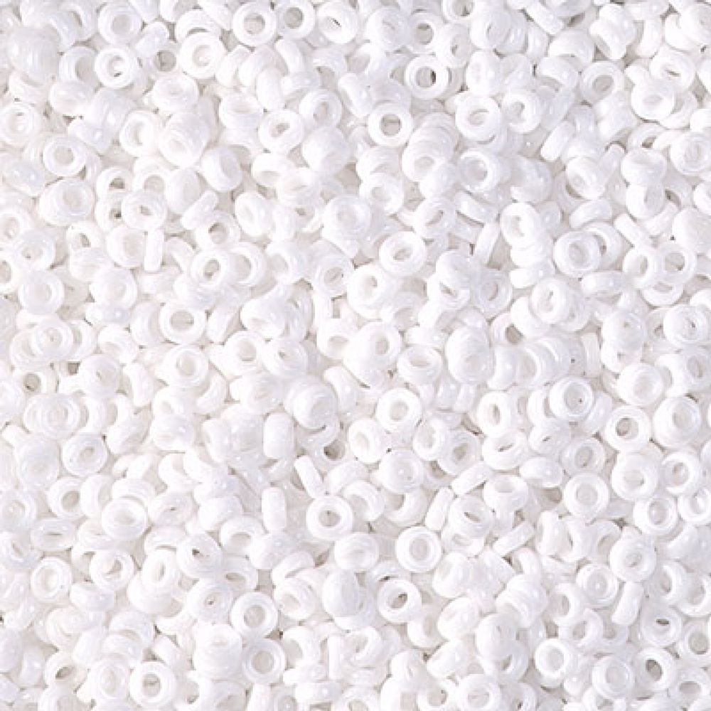 Miyuki Spacer Bead 2,2x1 mm White Opaque SPR0402
