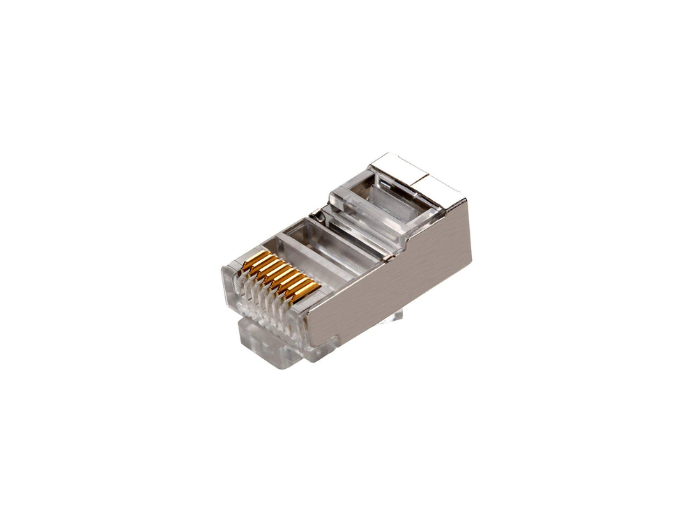 Коннектор RJ-45 (8P8C) Cat 5e экранированный RIPO (в упк. по 5шт)