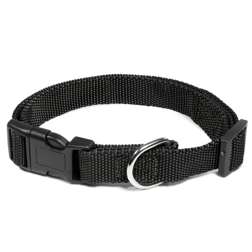 Ошейник нейлон для собак Эталон Л черн.25*350*550мм