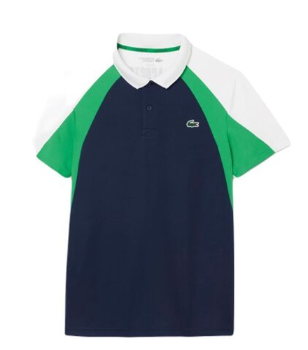 Теннисное поло Lacoste Colour-Block Printed Tennis