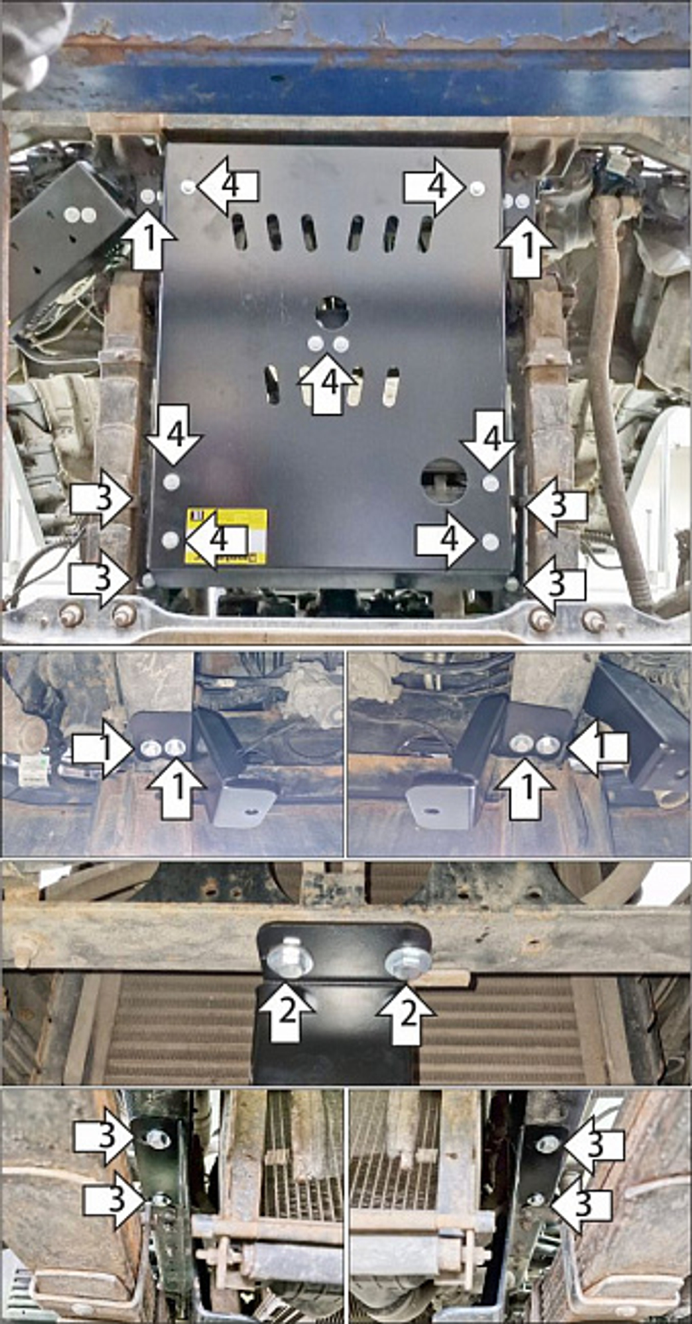 радиатора, 3 мм, Сталь. для Kamaz Компас 12 2023-н.в., Motodor.27723
