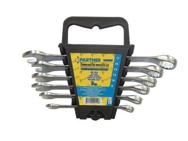 Набор ключей комбинированных, 6пр. (8, 10, 12, 13, 14, 17мм), в пластиковом держателе Partner PA-3006MP