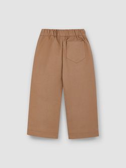 Брюки из денима на подкладке цвета мокко