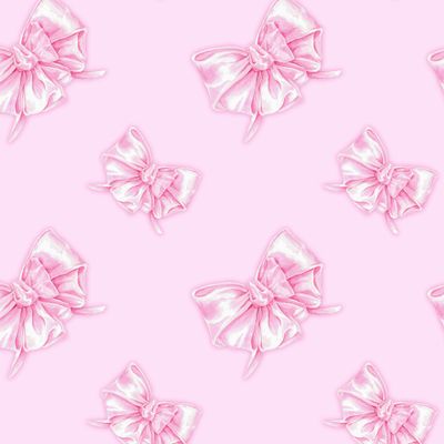 Розовые банты на розовом фоне