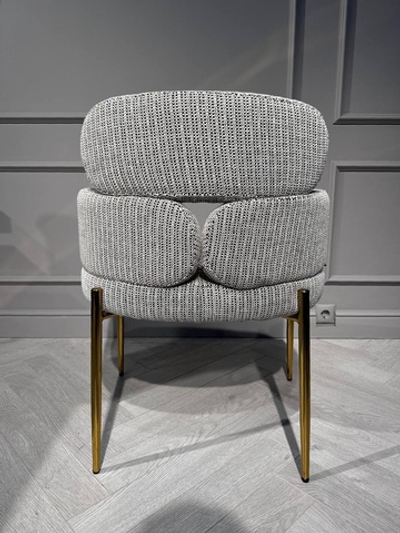 Стул обеденный Романи, черно белый, золото