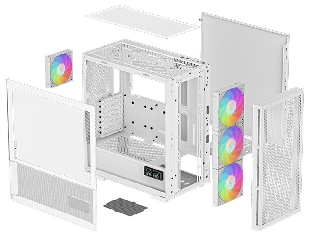 Корпус eATX Deepcool CH560 DIGITAL WH