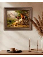 Картина интерьерная на холсте в раме 25*31 см