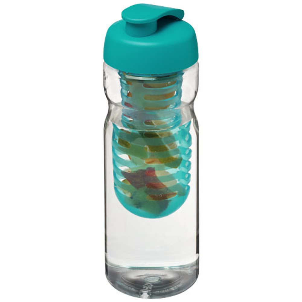 Спортивная бутылка H2O Base® объемом 650 мл с откидывающейся крышкой и инфузором