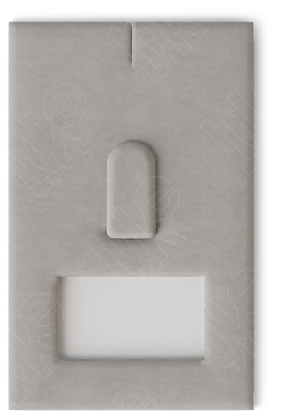 Вкладыш для планшета Вита/наклонный/для кольца/язычок/окошком для бирки/прорезь для нитки/39*60 мм.