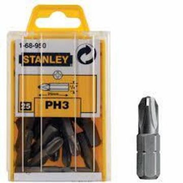 Вставка PH3 1/4 HEX 25 мм (25 шт. в упак.) Stanley 1-68-950