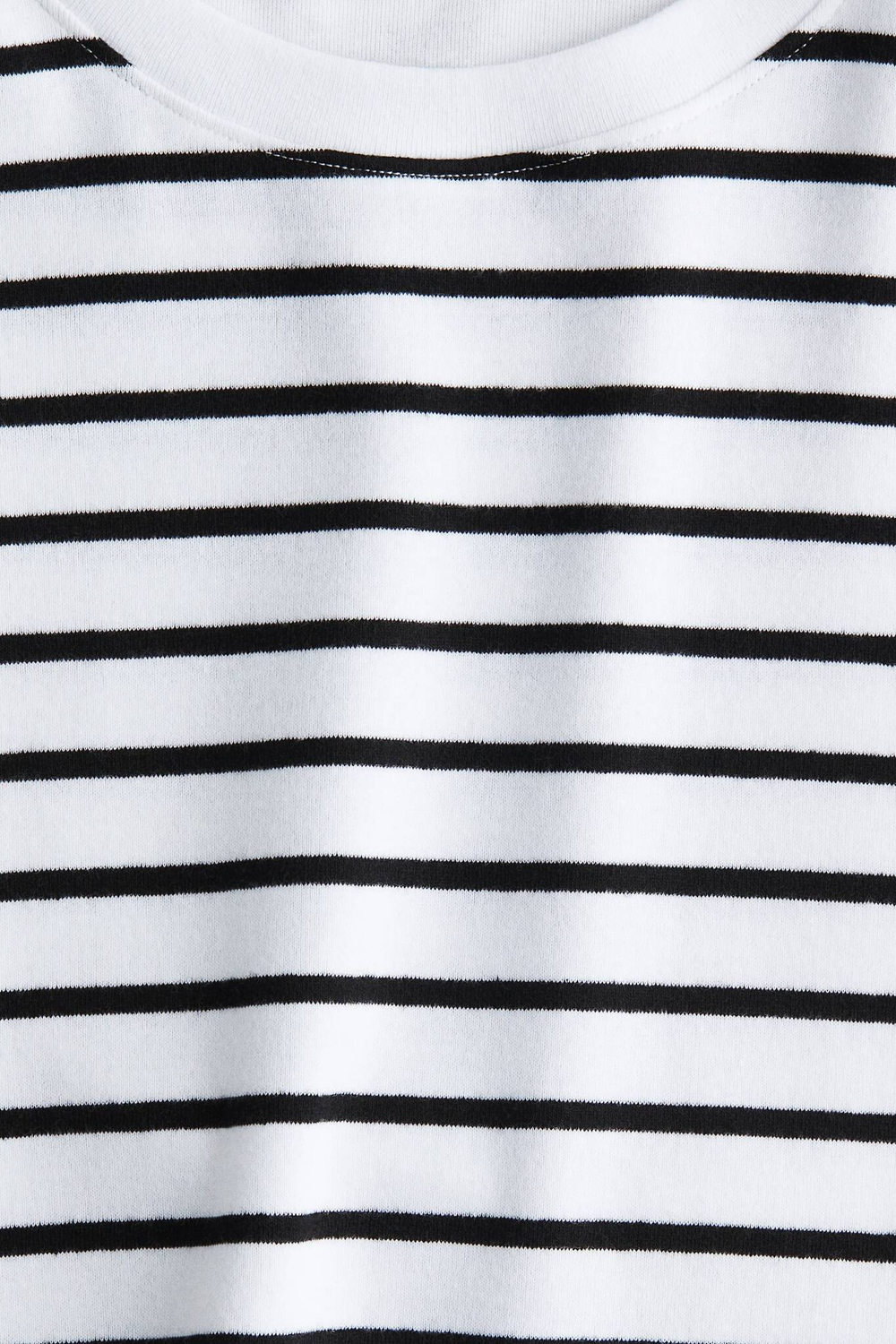 H&M Платье из джерси с короткими рукавами, белый