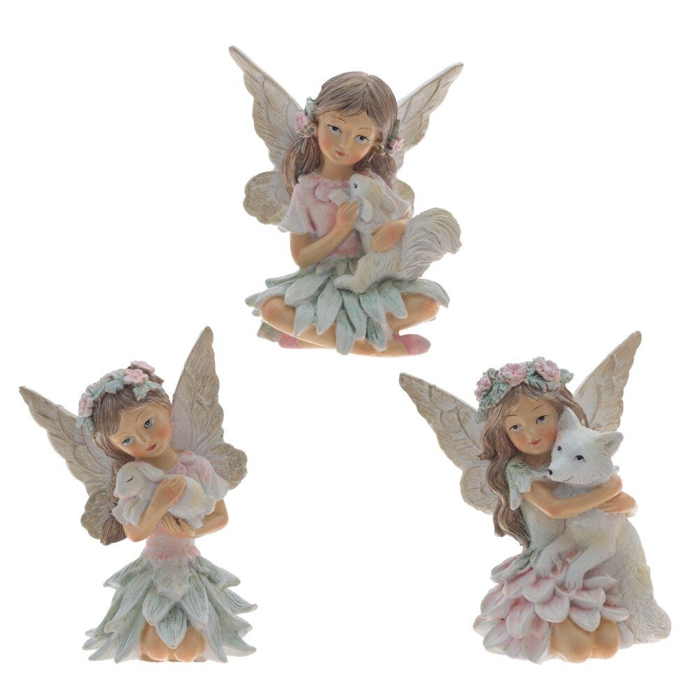 GAEM Фигурка декоративная "Фея", L8 W6 H8,5 см, 3в.