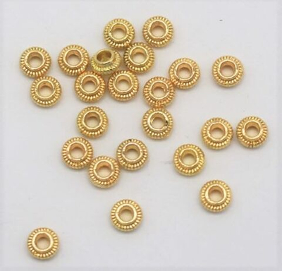 Бусина разделительная металл, d 4 мм