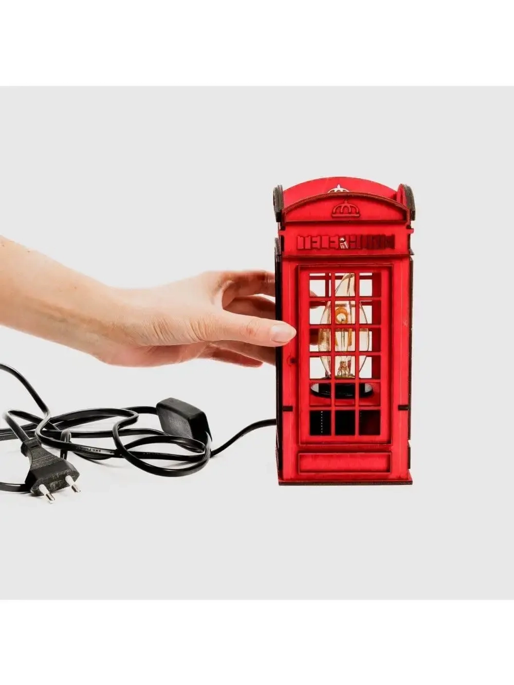 Светильник прикроватный для комнаты "Телефонная будка"