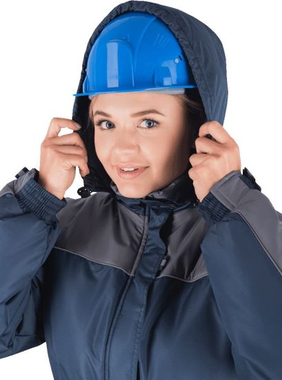 Костюм зимний женский "Вега" брюки (т.синий/серый)