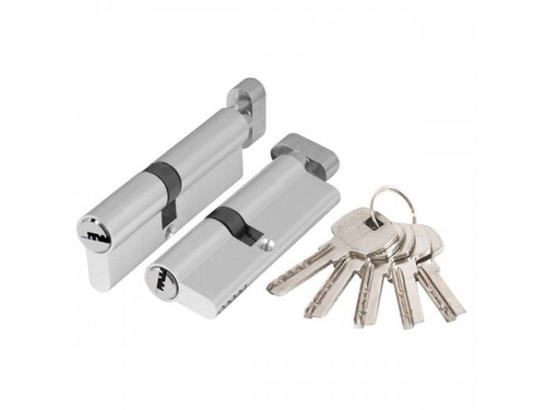 Цилиндр. механизм с вертушкой. AX202/70mm (30+10+30) CP хром 5ключей