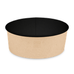 OSQ Упаковка Round Bowl ЧЕРНЫЙ 1300 БЕЗ КРЫШКИ (1/35/210)
