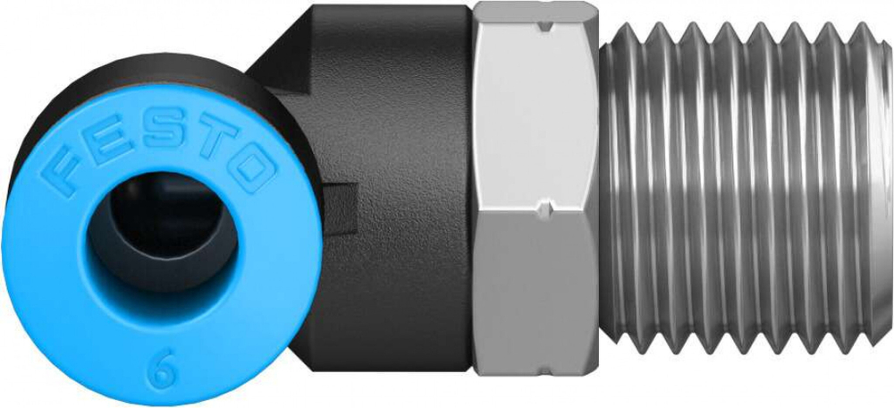 Штуцер цанговый угловой Festo QSL-1/4-6