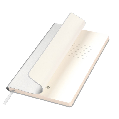 Ежедневник Arctic недатированный, белый/черный