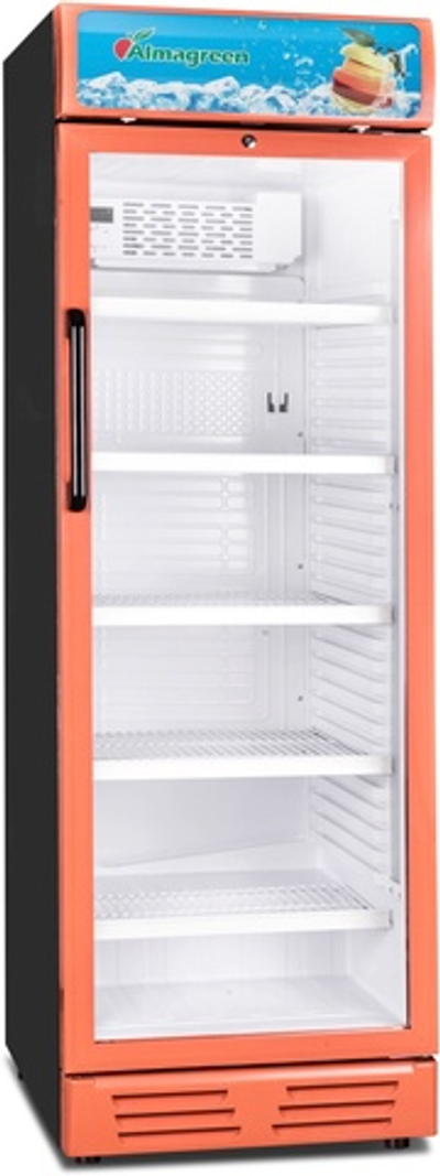 Холодильная витрина Almagreen AG-SC-380 ОРАНЖЕВЫЙ