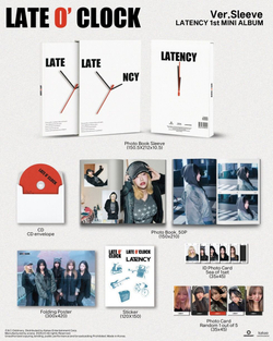Альбом LATENCY - LATE O' CLOCK 1st Mini Album SLEEVE Version