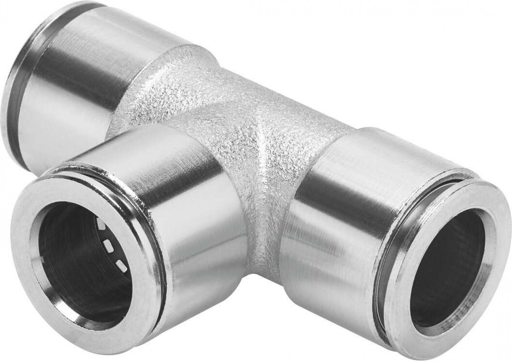 Тройник цанговый прямой Festo NPQM-T-Q6-E-P10 (комплект 10 шт)