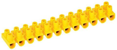 Колодка клеммная полистирол ЗВИ-15 н/г 4.0-10кв.мм желт. (блист.2шт) IEK UZV7-015-06-2