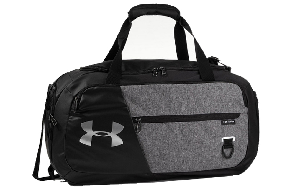 Under Armour Polyester Shoulder Bag, Crossbody Bag, Handbag Small Unisex Black Gray