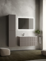 Тумба с раковиной Sancos Snob R 100 см SNR100LSM левая, doha soft