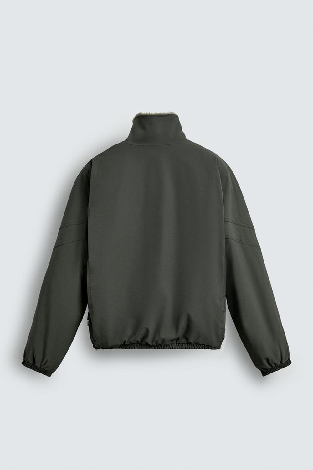 ZARA КОМБИНИРОВАННАЯ КУРТКА ИЗ ВЫСОКОТЕХНОЛОГИЧНОЙ ТКАНИ, ХАКИ