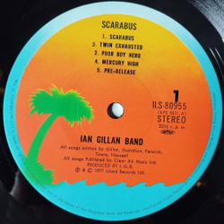 Винтажная виниловая пластинка LP Ian Gillan Band Scarabus (Japan 1977) (Obi) Country Lights
